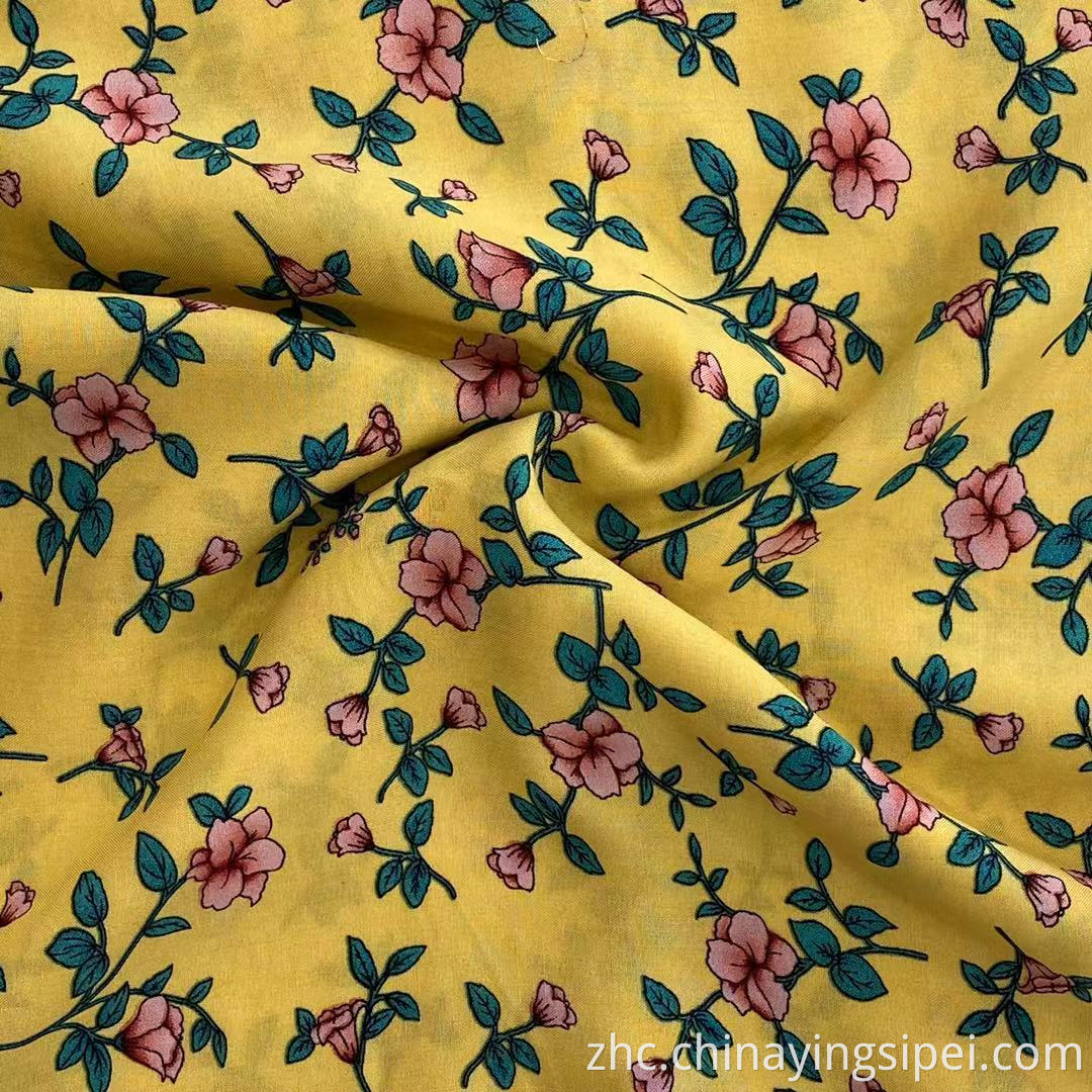 ISP纺织品便宜的价格普通风格WOVEN100人造丝Challis面料用于服装